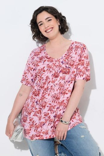 Moda za polnejše Majica kratkih rukava V ovratnika plus velikost, xxl, Ulla Popken in Johann Popken (JP1880)
