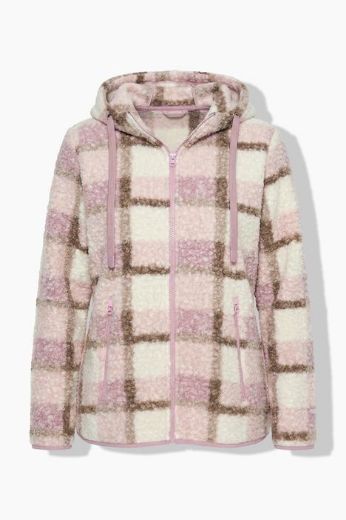 Moda za polnejše Jakna plišana s kapuljačom plus velikost, xxl, Ulla Popken in Johann Popken (JP1880)