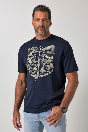 Moda za polnejše Majica kratkih rukava plus velikost, xxl, Ulla Popken in Johann Popken (JP1880)