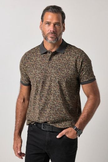 Moda za polnejše Majica polo kratkih rukava plus velikost, xxl, Ulla Popken in Johann Popken (JP1880)