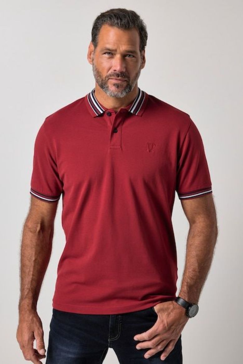 Moda za polnejše Majica polo kratkih rukava plus velikost, xxl, Ulla Popken in Johann Popken (JP1880)