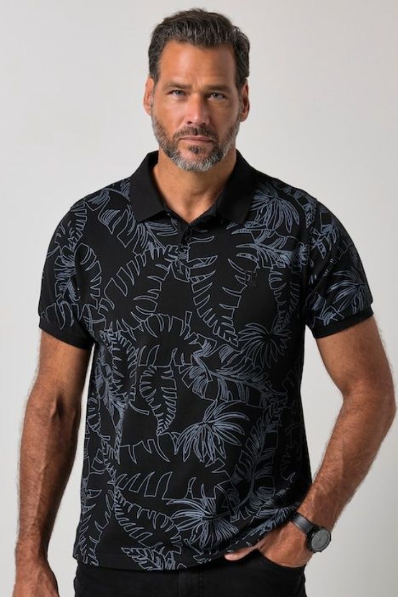 Moda za polnejše Majica polo kratkih rukava plus velikost, xxl, Ulla Popken in Johann Popken (JP1880)