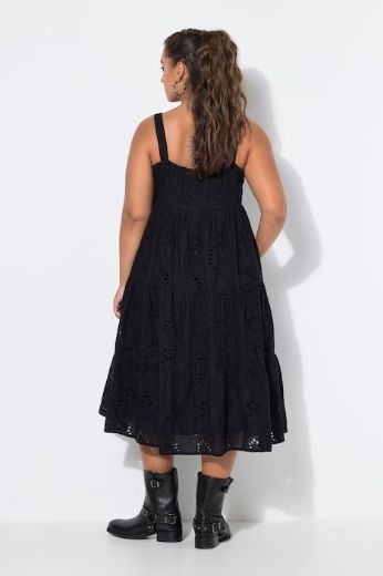 Moda za polnejše Haljina midi bez rukava A kroja plus velikost, xxl, Ulla Popken in Johann Popken (JP1880)