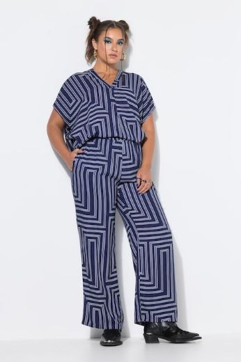 Moda za polnejše Hlače širokih nogavica elastičnog struka plus velikost, xxl, Ulla Popken in Johann Popken (JP1880)