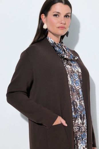 Moda za polnejše Kardigan dugi model s džepovima plus velikost, xxl, Ulla Popken in Johann Popken (JP1880)