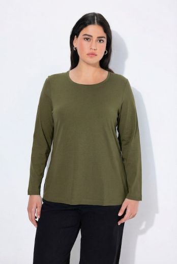 Moda za polnejše Majica dugi rukavi okrugli izrez plus velikost, xxl, Ulla Popken in Johann Popken (JP1880)