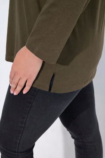 Moda za polnejše Majica Basic dugi rukavi plus velikost, xxl, Ulla Popken in Johann Popken (JP1880)