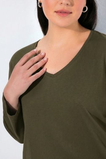 Moda za polnejše Majica Basic dugi rukavi plus velikost, xxl, Ulla Popken in Johann Popken (JP1880)