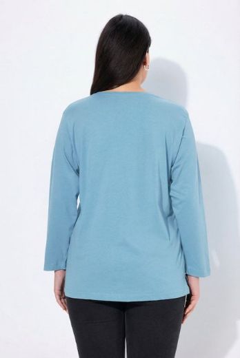 Moda za polnejše Majica Basic dugi rukavi plus velikost, xxl, Ulla Popken in Johann Popken (JP1880)