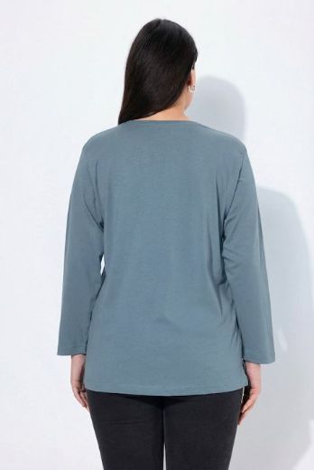 Moda za polnejše Majica Basic dugi rukavi plus velikost, xxl, Ulla Popken in Johann Popken (JP1880)