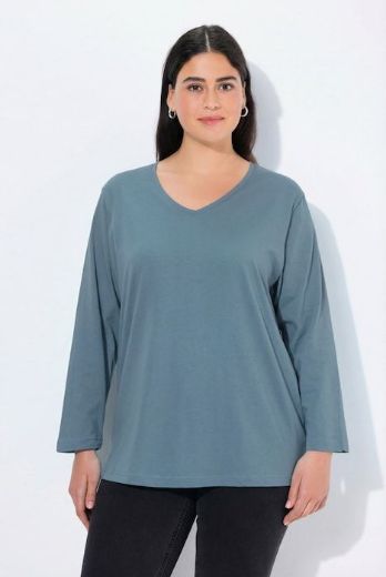 Moda za polnejše Majica Basic dugi rukavi plus velikost, xxl, Ulla Popken in Johann Popken (JP1880)