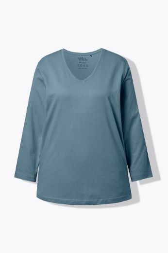 Moda za polnejše Majica Basic dugi rukavi plus velikost, xxl, Ulla Popken in Johann Popken (JP1880)