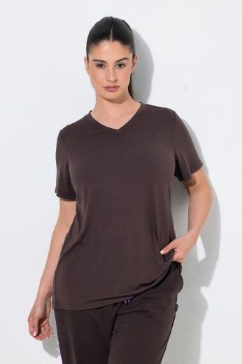 Moda za polnejše Majica funkcionalna V ovratnik plus velikost, xxl, Ulla Popken in Johann Popken (JP1880)
