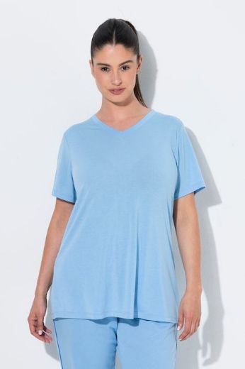 Moda za polnejše Majica funkcionalna V ovratnik plus velikost, xxl, Ulla Popken in Johann Popken (JP1880)