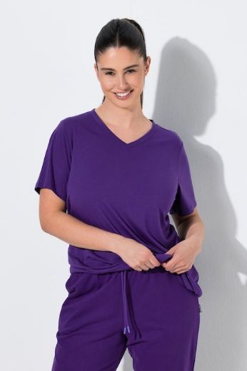 Moda za polnejše Majica funkcionalna V ovratnik plus velikost, xxl, Ulla Popken in Johann Popken (JP1880)