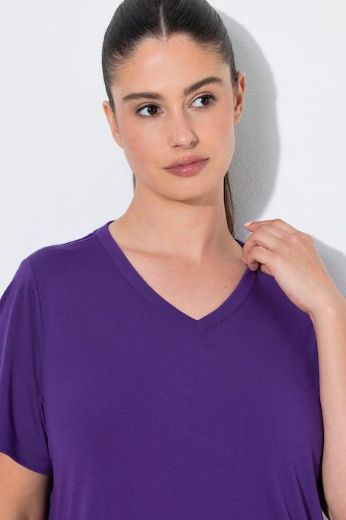 Moda za polnejše Majica funkcionalna V ovratnik plus velikost, xxl, Ulla Popken in Johann Popken (JP1880)