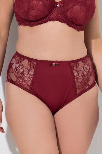 Moda za polnejše Gaćice midi s cvjetnom čipkom plus velikost, xxl, Ulla Popken in Johann Popken (JP1880)