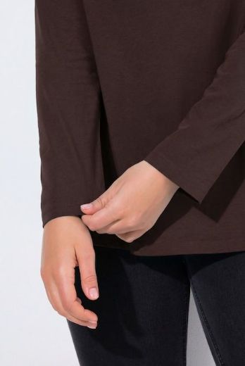 Moda za polnejše Majica dugih rukava V ovratnika plus velikost, xxl, Ulla Popken in Johann Popken (JP1880)
