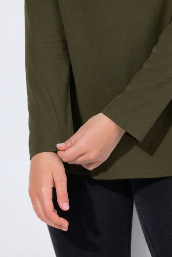 Moda za polnejše Majica dugih rukava V ovratnika plus velikost, xxl, Ulla Popken in Johann Popken (JP1880)