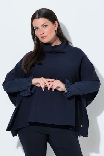 Moda za polnejše Pončo povišenog ovratnika plus velikost, xxl, Ulla Popken in Johann Popken (JP1880)