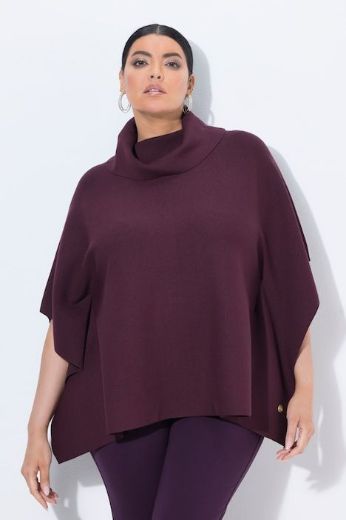 Moda za polnejše Pončo povišenog ovratnika plus velikost, xxl, Ulla Popken in Johann Popken (JP1880)