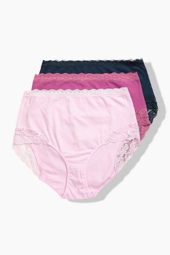 Moda za polnejše Gaćice maxi 3 komada plus velikost, xxl, Ulla Popken in Johann Popken (JP1880)