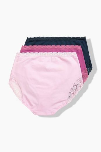 Moda za polnejše Gaćice maxi 3 komada plus velikost, xxl, Ulla Popken in Johann Popken (JP1880)