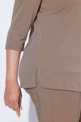 Moda za polnejše Majica 3/4 rukava V ovratnika plus velikost, xxl, Ulla Popken in Johann Popken (JP1880)