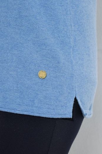 Moda za polnejše Pulover dugih rukava V ovratnika plus velikost, xxl, Ulla Popken in Johann Popken (JP1880)