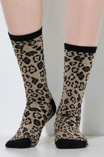 Moda za polnejše Čarape kompresijske leopard uzorka plus velikost, xxl, Ulla Popken in Johann Popken (JP1880)