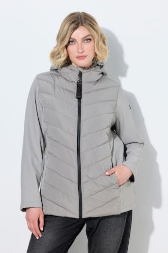 Moda za polnejše Jakna prošivena s kapuljačom i softshell rukavima plus velikost, xxl, Ulla Popken in Johann Popken (JP1880)