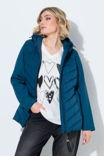 Moda za polnejše Jakna prošivena s kapuljačom i softshell rukavima plus velikost, xxl, Ulla Popken in Johann Popken (JP1880)