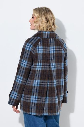 Moda za polnejše Jakna karirana A kroja s kragnom plus velikost, xxl, Ulla Popken in Johann Popken (JP1880)