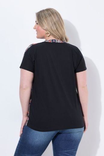 Moda za polnejše Bluza kratkih rukava s prorezom na izrezu i uzorkom plus velikost, xxl, Ulla Popken in Johann Popken (JP1880)