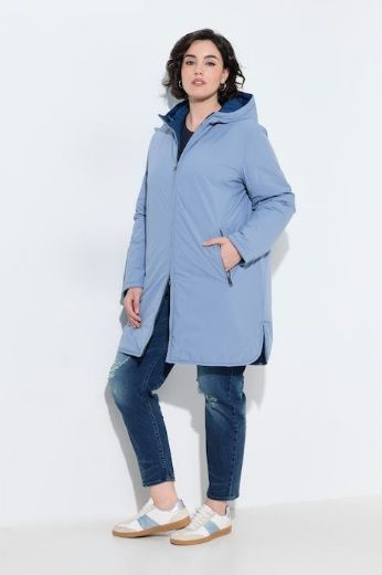 Moda za polnejše Jakna dvostrana vodoodbojna A kroja s kapuljačom plus velikost, xxl, Ulla Popken in Johann Popken (JP1880)