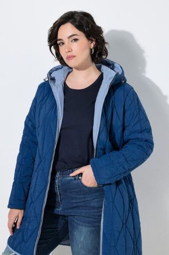 Moda za polnejše Jakna dvostrana vodoodbojna A kroja s kapuljačom plus velikost, xxl, Ulla Popken in Johann Popken (JP1880)