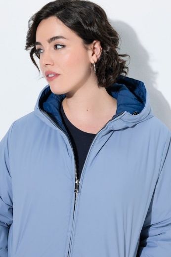 Moda za polnejše Jakna dvostrana vodoodbojna A kroja s kapuljačom plus velikost, xxl, Ulla Popken in Johann Popken (JP1880)