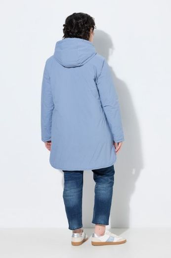 Moda za polnejše Jakna dvostrana vodoodbojna A kroja s kapuljačom plus velikost, xxl, Ulla Popken in Johann Popken (JP1880)