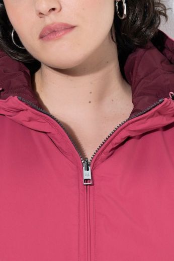 Moda za polnejše Jakna dvostrana vodoodbojna A kroja s kapuljačom plus velikost, xxl, Ulla Popken in Johann Popken (JP1880)