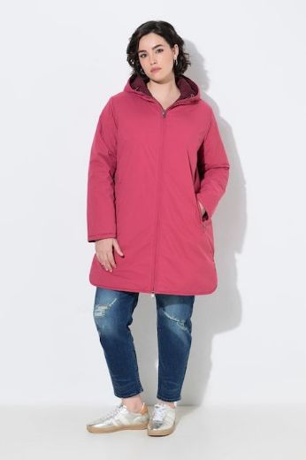 Moda za polnejše Jakna dvostrana vodoodbojna A kroja s kapuljačom plus velikost, xxl, Ulla Popken in Johann Popken (JP1880)