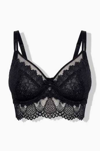 Moda za polnejše Grudnjak čipkasti sa žicom plus velikost, xxl, Ulla Popken in Johann Popken (JP1880)