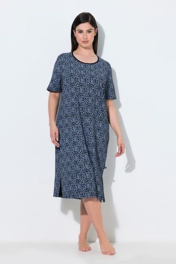 Moda za polnejše Spavaćica kratkih rukava okruglog izreza s uzorkom plus velikost, xxl, Ulla Popken in Johann Popken (JP1880)