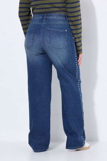 Moda za polnejše Traperice širokih ravnih nogavica rastezljive plus velikost, xxl, Ulla Popken in Johann Popken (JP1880)