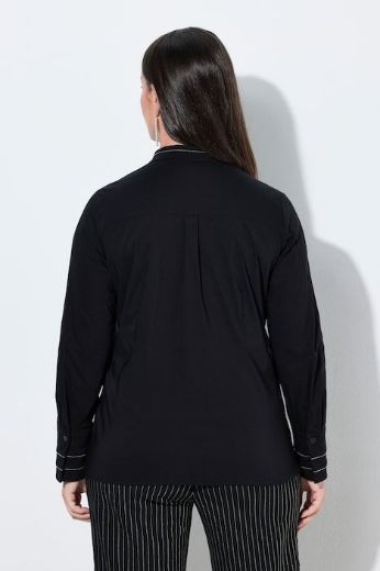Moda za polnejše Bluza dugih rukava s kragnom i ukrasnim perlicama plus velikost, xxl, Ulla Popken in Johann Popken (JP1880)