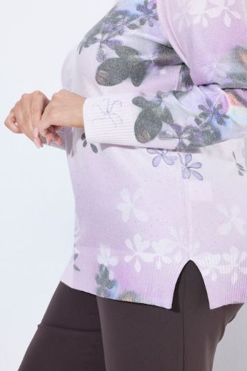 Moda za polnejše Pulover dugih rukava s povišenim ovratnikom i šljokicama plus velikost, xxl, Ulla Popken in Johann Popken (JP1880)