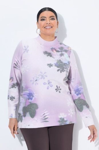 Moda za polnejše Pulover dugih rukava s povišenim ovratnikom i šljokicama plus velikost, xxl, Ulla Popken in Johann Popken (JP1880)