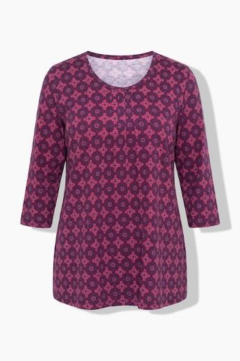 Moda za polnejše Majica 3/4 rukava A kroja okruglog izreza plus velikost, xxl, Ulla Popken in Johann Popken (JP1880)