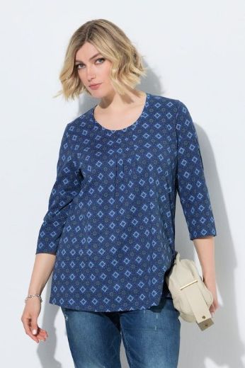 Moda za polnejše Majica 3/4 rukava A kroja okruglog izreza plus velikost, xxl, Ulla Popken in Johann Popken (JP1880)