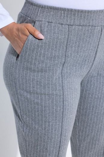 Moda za polnejše Hlače elastičnog struka na tanke pruge plus velikost, xxl, Ulla Popken in Johann Popken (JP1880)