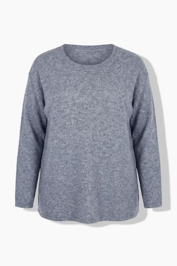 Moda za polnejše Pulover dugih rukava okruglog izreza s vezanjem na leđima plus velikost, xxl, Ulla Popken in Johann Popken (JP1880)